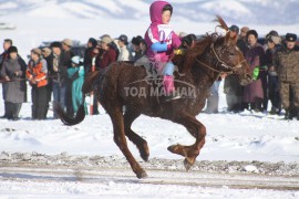 зургаад хурдалсан Тод манлай уяач Л.Цандэлэгийн сартай зээрд