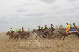 С.Ганхуягийн бор түрүүлж, Т.Галбадрахын ногоон айрагдлаа